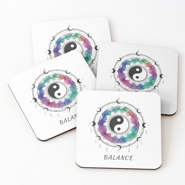 Item preview, "Eternal Balance: Yin Yang Sacred Mandala" designed and sold by Blue Bird  Designs.