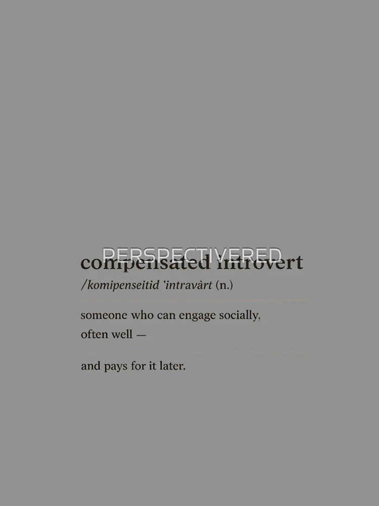 Thumbnail 4 of 4, iPhone Case, Compensated Introvert  designed and sold by PERSPECTIVERED.