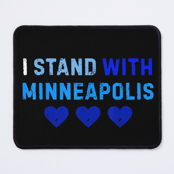 Item preview, I Stand With Minneapolis Blue Hearts Community Support And Solidarity Graphic designed and sold by Phil Ben.