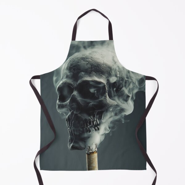 Item preview, Smoking Skull – Skull Made of Smoke Anti-Smoking Art 1 designed and sold by WordPlayStudio.