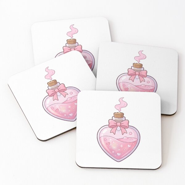 Item preview, Cute Magical Love Potion Bottle - Kawaii Valentine Art designed and sold by KimSnow Studio.