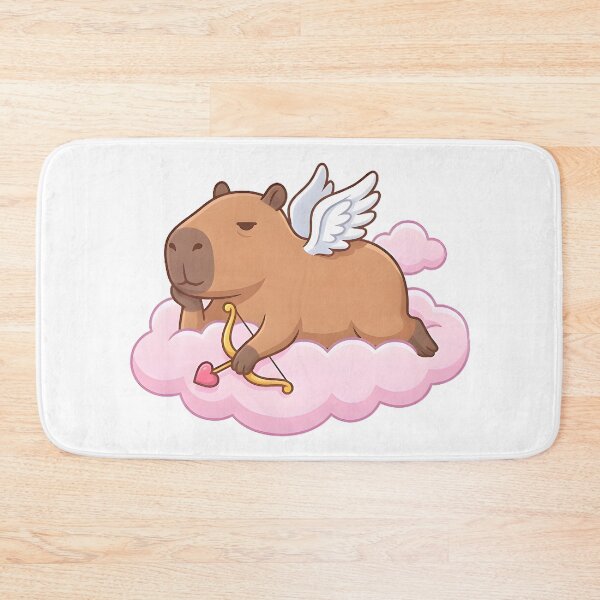 Item preview, Cute Cupid Capybara Angel - Funny Valentine Love designed and sold by KimSnow Studio.