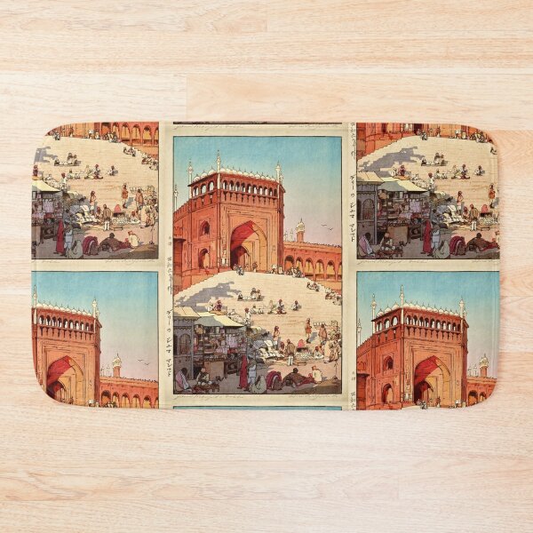Item preview, Hiroshi Yoshida Woodblock Print | Jama Masjid Delhi Art | Mughal Architecture | Mosque Scene | Shin-Hanga Movement designed and sold by artofuniverse.