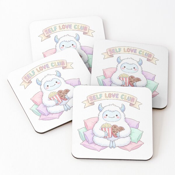 Item preview, Cute Yeti Self Love Club - Anti Valentine's Day designed and sold by KimSnow Studio.
