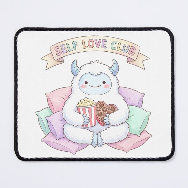 Item preview, Cute Yeti Self Love Club - Anti Valentine's Day designed and sold by KimSnow Studio.