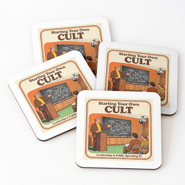 Item preview, Starting Your Own Cult - Retro Dark Humor Art designed and sold by PictorialWhimsy.