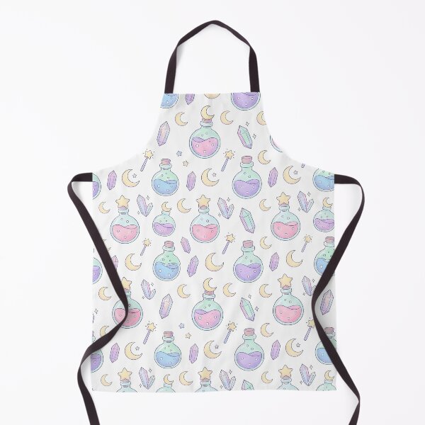 Item preview, Kawaii Magic Potions & Crystals - Pastel Witchy Pattern designed and sold by KimSnow Studio.