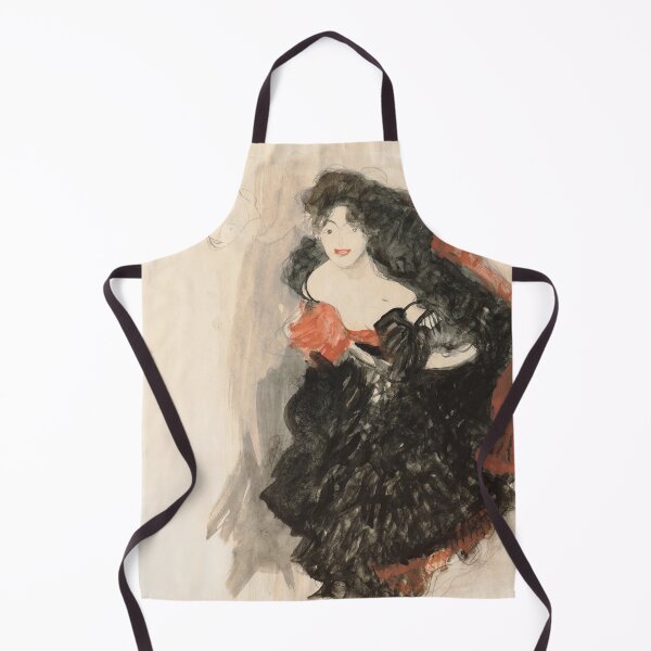 Item preview, Study for Judith II by Gustav Klimt: expressive fashion dance portrait poster designed and sold by artofuniverse.