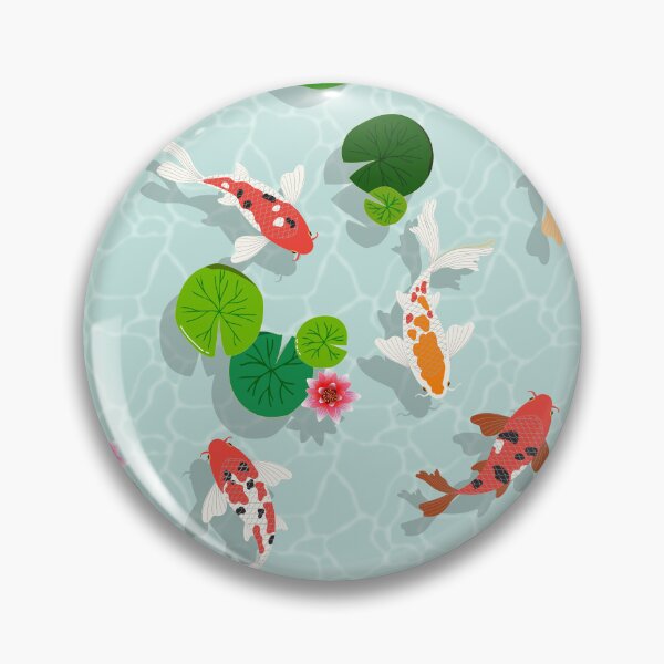 Item preview, Koi pond with water lilies designed and sold by Jennifer Ladd.