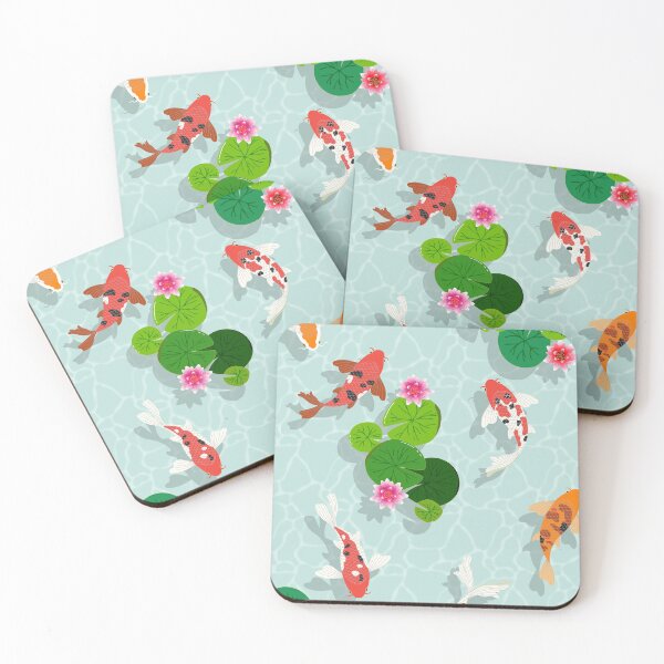Item preview, Koi pond with water lilies designed and sold by Jennifer Ladd.