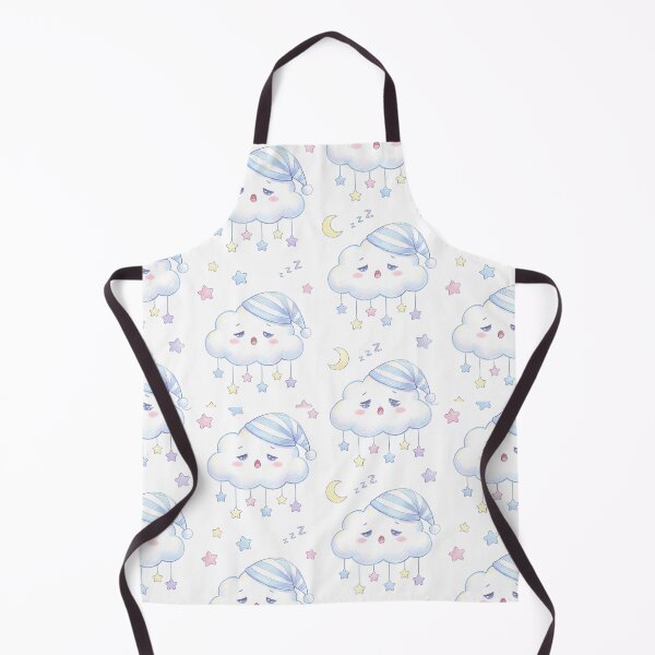 Item preview, Kawaii Sleepy Cloud Pattern - Sweet Dreams & Stars designed and sold by KimSnow Studio.