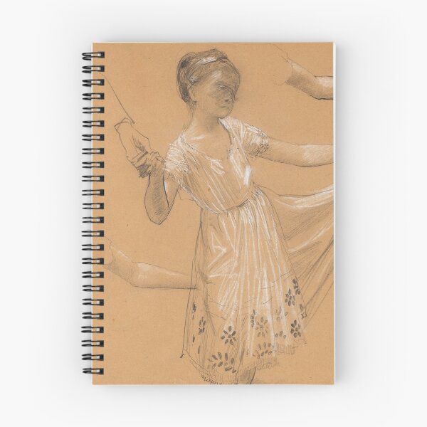 Item preview, Study for the Dancing Little Girl by Gustav Klimt: Vintage Sketch Poster designed and sold by artofuniverse.