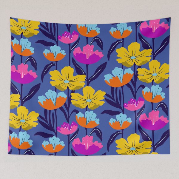 Item preview, Vibrant blooming tropical flowers designed and sold by Jennifer Ladd.