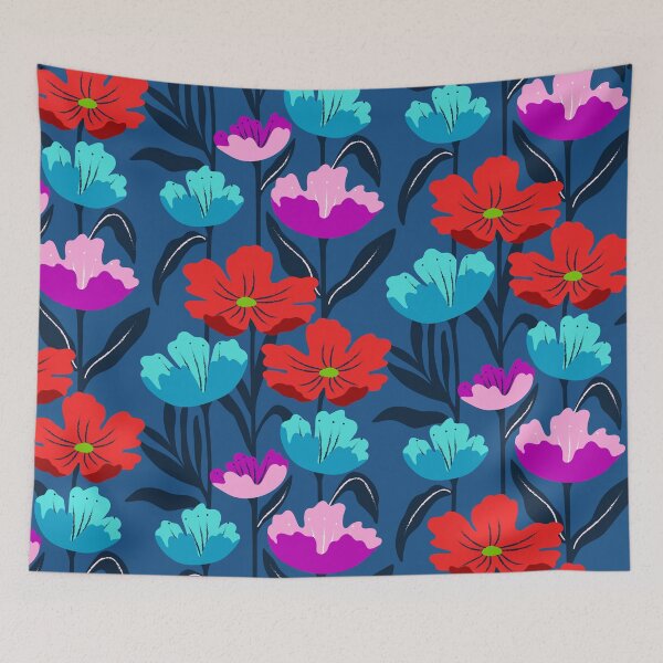Item preview, Vibrant blooming tropical flowers  designed and sold by Jennifer Ladd.