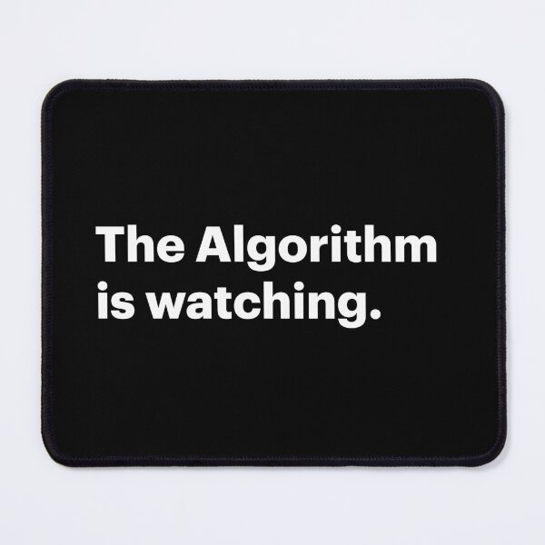 Item preview, The Algorithm is Watching | Orwellian AI Meme (White text) designed and sold by STUDIO-72.