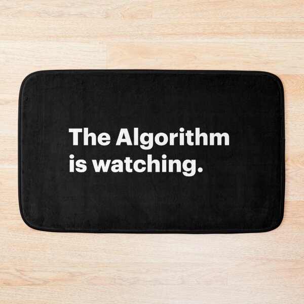 Item preview, The Algorithm is Watching | Orwellian AI Meme (White text) designed and sold by STUDIO-72.