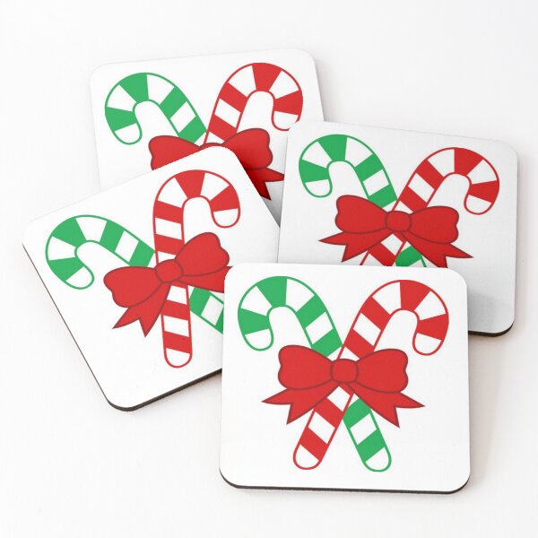Item preview, Christmas Candy Canes Crossed with Red Bow – Classic Festive Style designed and sold by Latelierdangel.