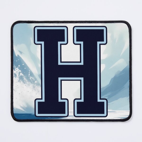Item preview, Navy Blue Letter H – Initial Monogram for Boys designed and sold by roxysnextgenart.