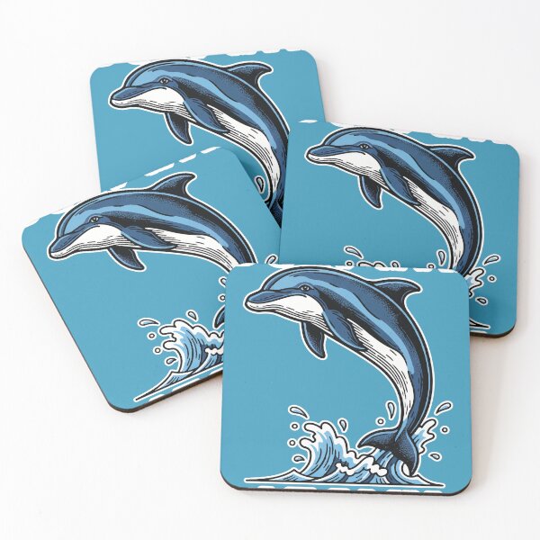 Item preview, Dolphin-ately! Jumping Dolphin in the Waves designed and sold by PixelStudioBe.