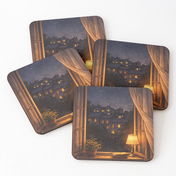 Item preview, Warm Window View On Quiet Night designed and sold by MIArt Studio.