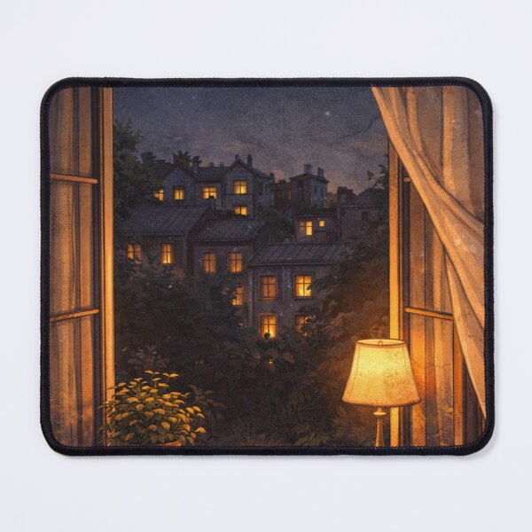 Item preview, Warm Window View On Quiet Night designed and sold by MIArt Studio.