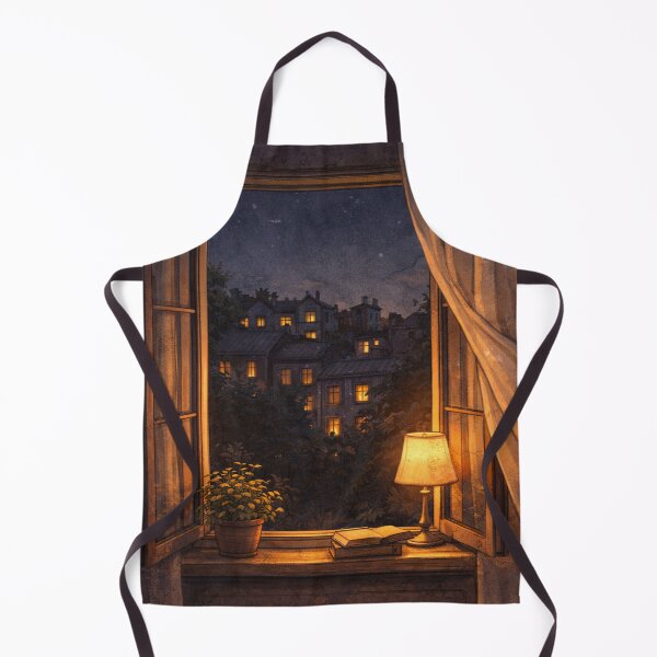 Item preview, Warm Window View On Quiet Night designed and sold by MIArt Studio.