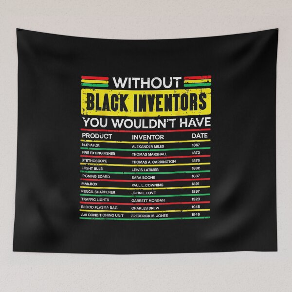 Item preview, Black Inventors You Wouldnt Have History Educational List Retro Infographic Art designed and sold by Gargamal.