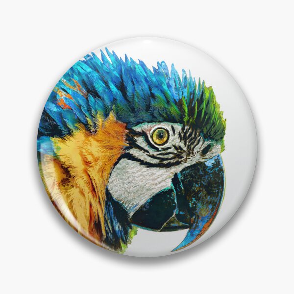 Item preview, Pretty Parrot Macaw Bird Art designed and sold by Sharon Cummings Art.