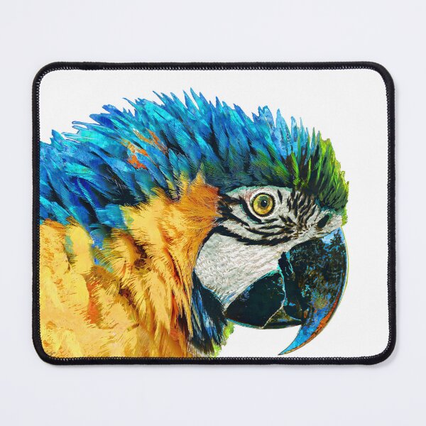 Item preview, Pretty Parrot Macaw Bird Art designed and sold by Sharon Cummings Art.