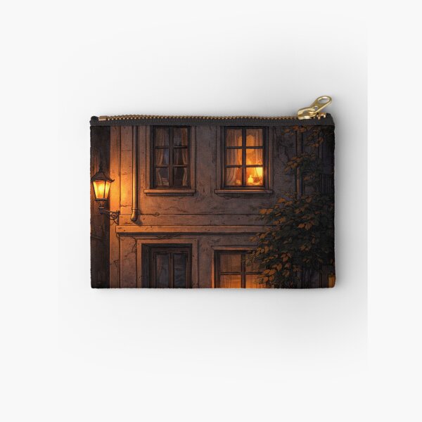 Item preview, Warm Window Lights On Quiet Night Street designed and sold by MIArt Studio.