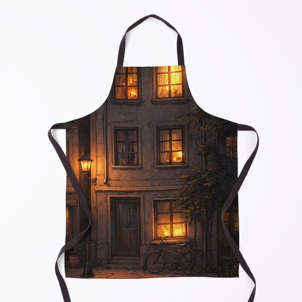 Item preview, Warm Window Lights On Quiet Night Street designed and sold by MIArt Studio.