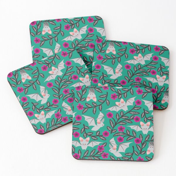 Item preview, Bats and flowers designed and sold by Jennifer Ladd.