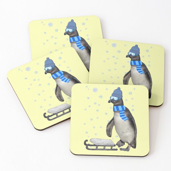 Item preview, Penguin loves sledding designed and sold by Katja LebenFreude.