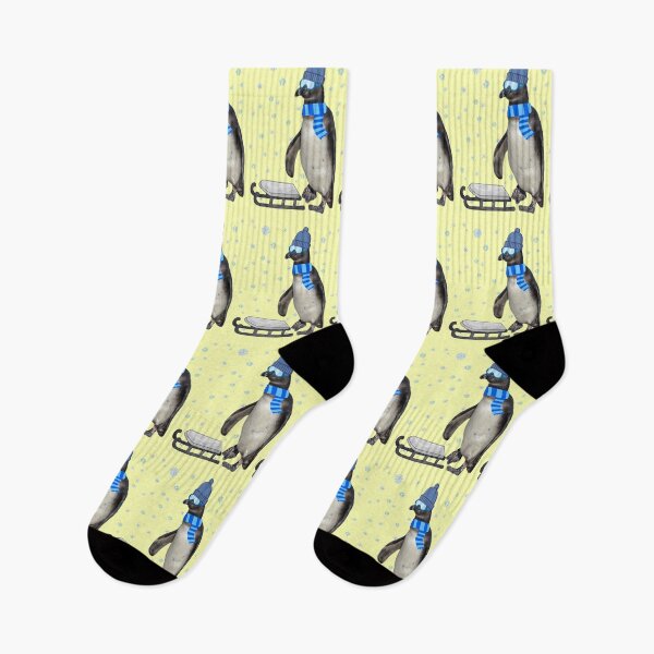 Item preview, Penguin loves sledding designed and sold by Katja LebenFreude.
