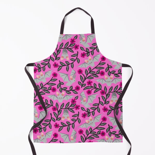 Item preview, Bats and flowers on pink designed and sold by Jennifer Ladd.