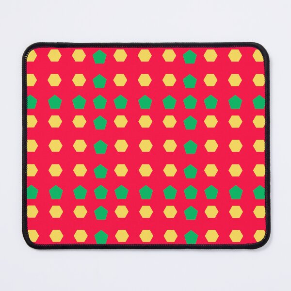 Item preview, Pentagons and Hexagons on Red background pattern designed and sold by fev-rocks.