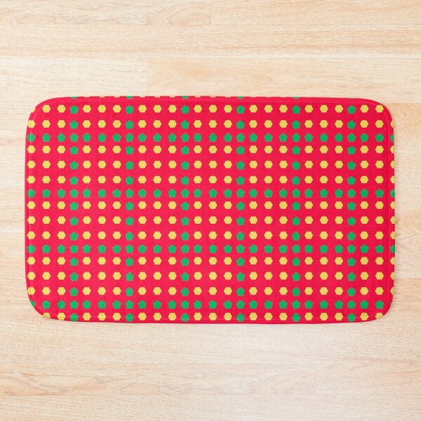 Item preview, Pentagons and Hexagons on Red background pattern designed and sold by fev-rocks.