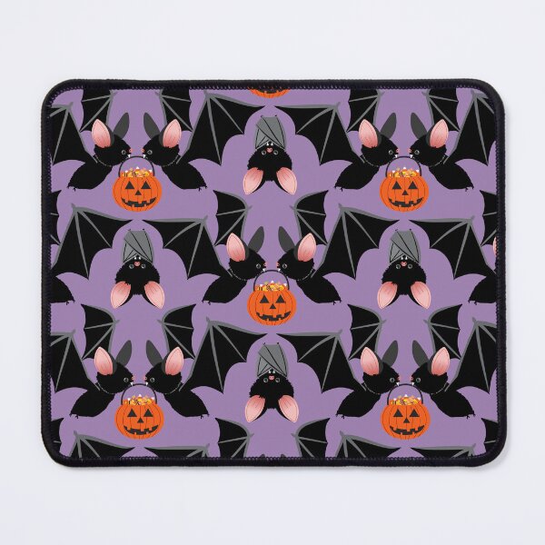 Item preview, Halloween bats with pumpkin candy buckets designed and sold by Jennifer Ladd.
