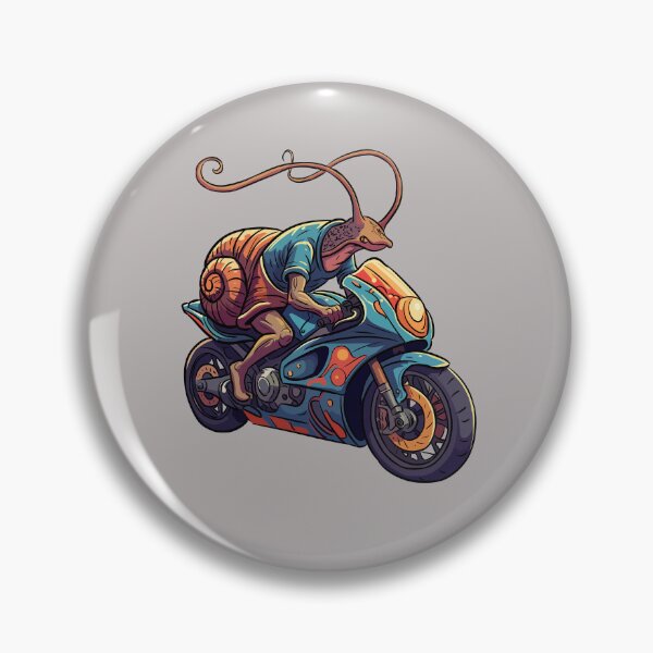 Item preview, Snail on a Motorcycle designed and sold by MartynaKanik.
