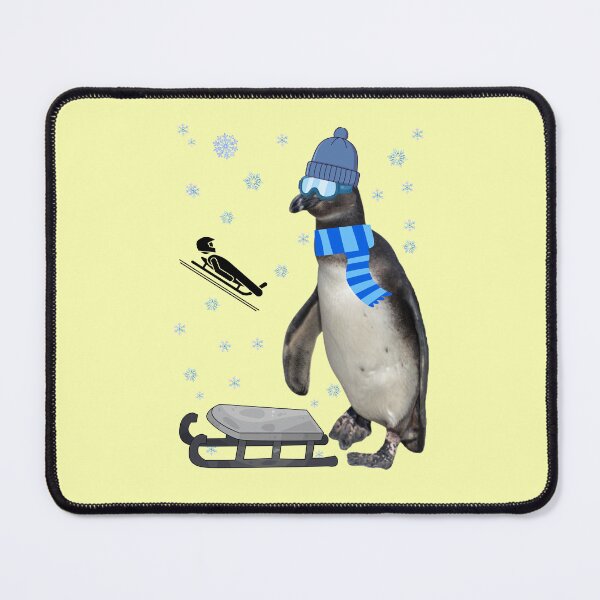 Item preview, Ready for the track – Luge Penguin designed and sold by Katja LebenFreude.
