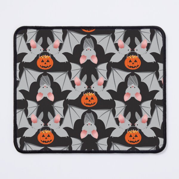 Item preview, Halloween bats with pumpkin candy buckets designed and sold by Jennifer Ladd.
