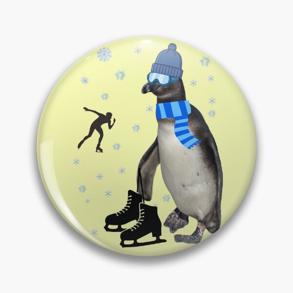 Item preview, Speed skater penguin designed and sold by Katja LebenFreude.