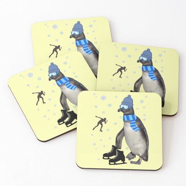 Item preview, Speed skater penguin designed and sold by Katja LebenFreude.