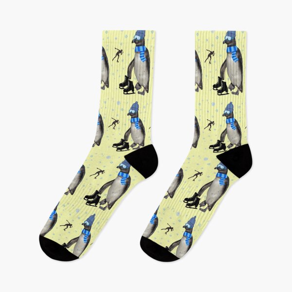 Item preview, Speed skater penguin designed and sold by Katja LebenFreude.