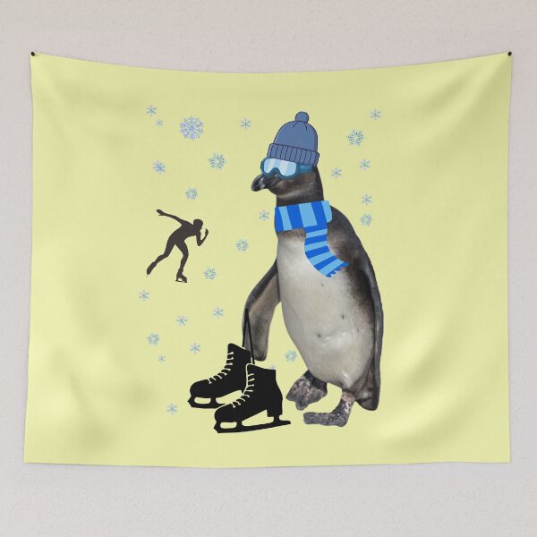 Item preview, Speed skater penguin designed and sold by Katja LebenFreude.