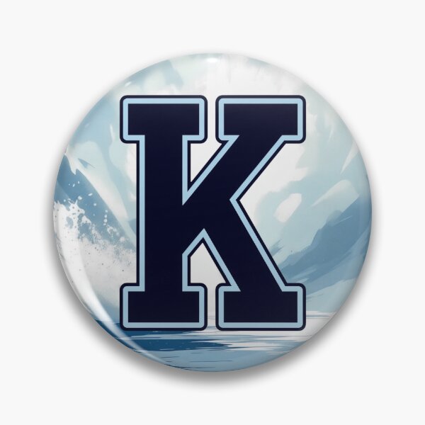 Item preview, Navy Blue Letter K – Initial Monogram for Boys designed and sold by roxysnextgenart.
