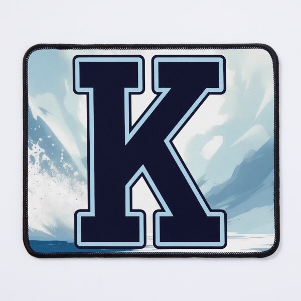 Item preview, Navy Blue Letter K – Initial Monogram for Boys designed and sold by roxysnextgenart.