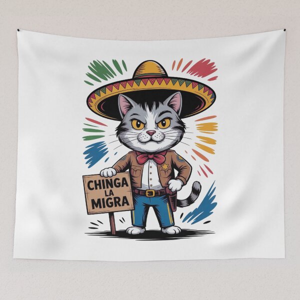 Item preview, Chinga La Migra Pro Immigration Fascism Human Rights T-Shirt designed and sold by Martysstore.