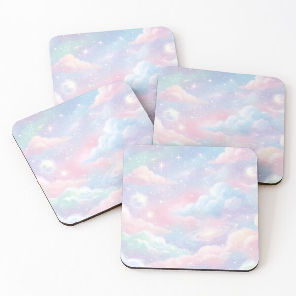 Item preview, Dreamy Pastel Galaxy Sky - Cotton Candy Clouds designed and sold by KimSnow Studio.