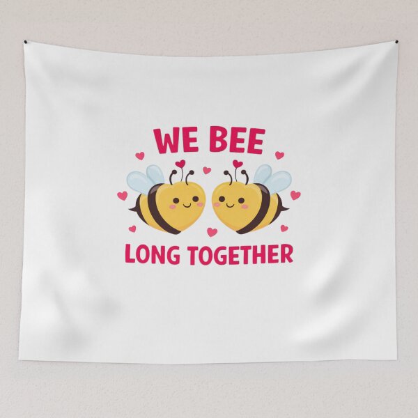 Item preview, We Bee Long Together – Cute Bee Valentine Pun Design designed and sold by bilal sibgui.
